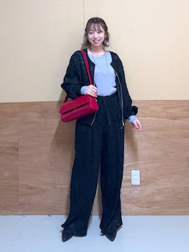 「GLOBAL WORK（グローバルワーク）のアイテム（ブルゾン）」を使った、Miyaさん（レディース・152cm）の秋コーディネート
