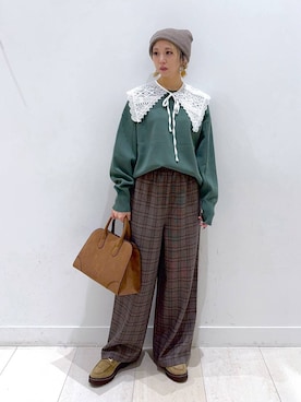 「アイテム（その他）」を使った、Miyaさん（レディース・152cm・30代）の秋コーディネート