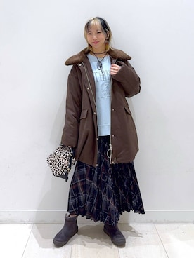 「アイテム（チョーカー）」を使った、Miyaさん（レディース・152cm・30代）の秋コーディネート