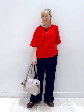 「アイテム（スウェット）」を使った、Miyaさん（レディース・152cm）の夏コーディネート