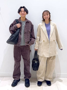 「GLOBAL WORK（グローバルワーク）のエアかる晴雨兼用ブーツ/1055021（ブーツ、ブラック系）」を使った、Miyaさん（レディース・152cm）の秋コーディネート