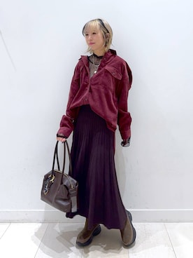 「アイテム（アクセサリー）」を使った、Miyaさん（レディース・152cm・30代）の秋コーディネート