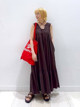 「GLOBAL WORK（グローバルワーク）のアイテム（ワンピース/ドレス）」を使った、Miyaさん（レディース・152cm）の夏コーディネート