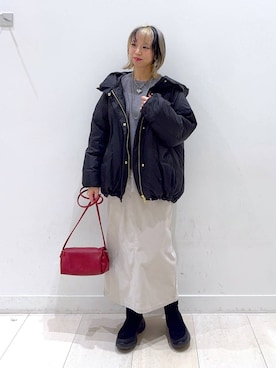 「アイテム（ショルダーバッグ）」を使った、Miyaさん（レディース・152cm・30代）の秋コーディネート