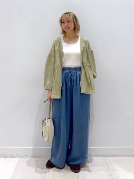 「ネックレス」｜Miyaさん（レディース・152cm）の春コーディネート