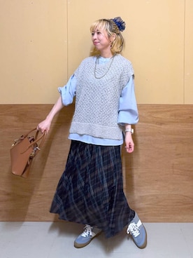 「アイテム（スカート）」を使った、Miyaさん（レディース・152cm・30代）の夏コーディネート