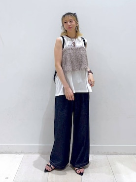「GLOBAL WORK（グローバルワーク）のアイテム（アクセサリー）」を使った、Miyaさん（レディース・152cm）の夏コーディネート