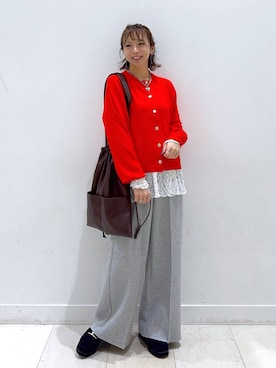 「GLOBAL WORK（グローバルワーク）のアイテム（バッグ）」を使った、Miyaさん（レディース・152cm）の秋コーディネート