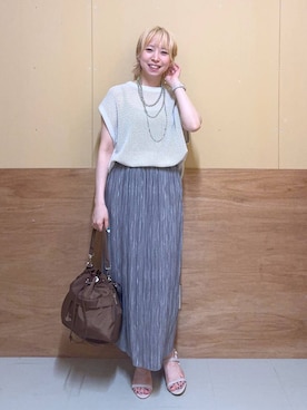 「アイテム（スカート）」を使った、Miyaさん（レディース・152cm・30代）の夏コーディネート