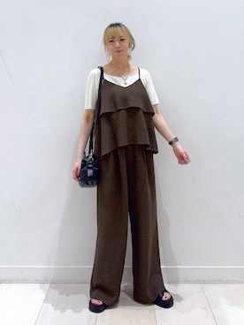 「GLOBAL WORK（グローバルワーク）のアイテム（アクセサリー）」を使った、Miyaさん（レディース・152cm）の夏コーディネート