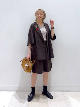 「アイテム（ネックレス）」を使った、Miyaさん（レディース・152cm・30代）の春コーディネート