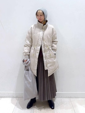 「アイテム（トートバッグ）」を使った、Miyaさん（レディース・152cm・30代）の冬コーディネート