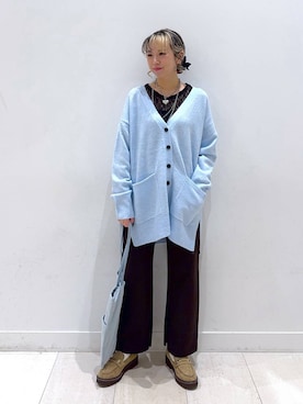 「アイテム（ローファー）」を使った、Miyaさん（レディース・152cm・30代）の秋コーディネート