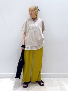 「アイテム（タンクトップ）」を使った、Miyaさん（レディース・152cm・30代）の夏コーディネート