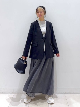 「GLOBAL WORK（グローバルワーク）のアイテム」を使った、Miyaさん（レディース・152cm）の冬コーディネート