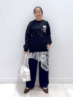 「アイテム（チョーカー）」を使った、Miyaさん（レディース・152cm・30代）の冬コーディネート