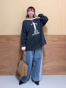 「GLOBAL WORK（グローバルワーク）のアイテム（パンプス）」を使った、Miyaさん（レディース・152cm）の秋コーディネート