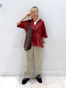 「アイテム（シュシュ）」を使った、Miyaさん（レディース・152cm・30代）の夏コーディネート