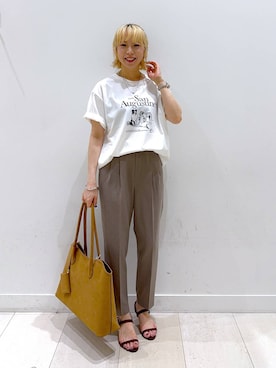 「アイテム（シュシュ）」を使った、Miyaさん（レディース・152cm・30代）の夏コーディネート
