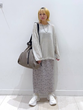「アイテム（ブレスレット）」を使った、Miyaさん（レディース・152cm・30代）の秋コーディネート