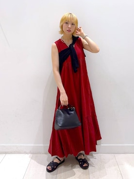 「アイテム（ワンピース/ドレス）」を使った、Miyaさん（レディース・152cm・30代）の夏コーディネート
