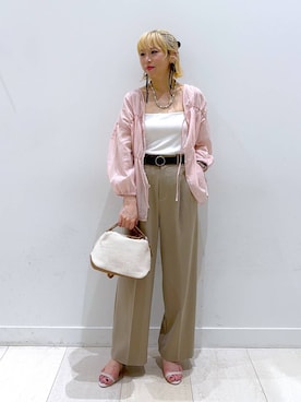 「アイテム（キャミソール）」を使った、Miyaさん（レディース・152cm・30代）の夏コーディネート