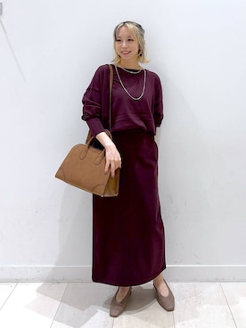 「アイテム（ネックレス）」を使った、Miyaさん（レディース・152cm・30代）の秋コーディネート