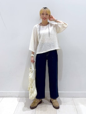 「GLOBAL WORK（グローバルワーク）のアイテム」を使った、Miyaさん（レディース・152cm）の秋コーディネート