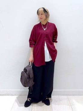 「アイテム（バックパック/リュック）」を使った、Miyaさん（レディース・152cm・30代）の秋コーディネート