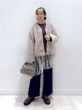 「アイテム（その他トップス）」を使った、Miyaさん（レディース・152cm）の秋コーディネート