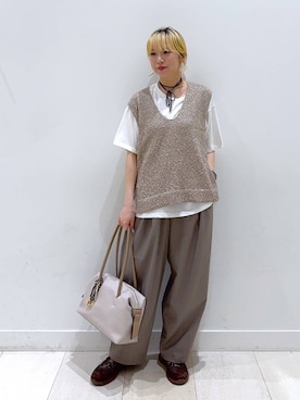 「アイテム（チョーカー）」を使った、Miyaさん（レディース・152cm・30代）の秋コーディネート