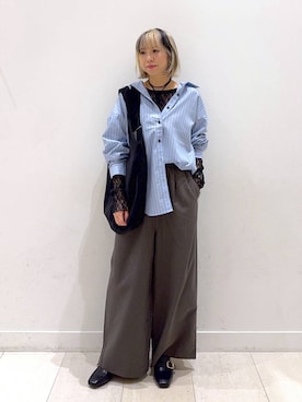 「アイテム（チョーカー）」を使った、Miyaさん（レディース・152cm・30代）の秋コーディネート