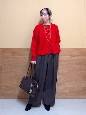 「アイテム（ブーツ、その他）」を使った、Miyaさん（レディース・152cm）の冬コーディネート