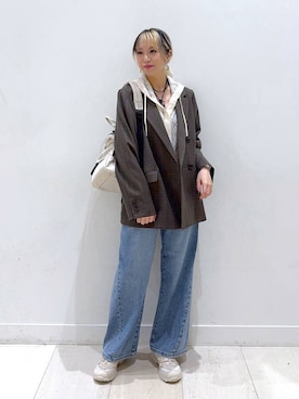 「アイテム（チョーカー）」を使った、Miyaさん（レディース・152cm・30代）の秋コーディネート