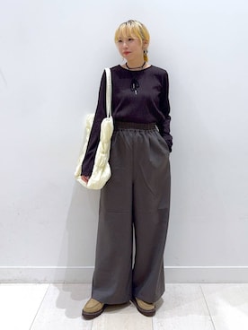 「アイテム（チョーカー）」を使った、Miyaさん（レディース・152cm・30代）の秋コーディネート