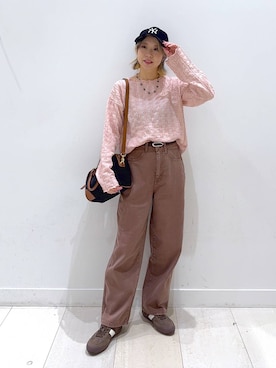 「アイテム（ネックレス）」を使った、Miyaさん（レディース・152cm・30代）の秋コーディネート