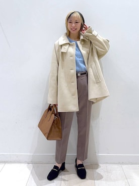 「アイテム（ショルダーバッグ）」を使った、Miyaさん（レディース・152cm・30代）の秋コーディネート