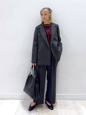 「アイテム（シュシュ）」を使った、Miyaさん（レディース・152cm・30代）の秋コーディネート