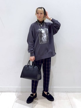 「アイテム（ローファー）」を使った、Miyaさん（レディース・152cm・30代）の秋コーディネート