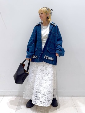 「アイテム（ブレスレット）」を使った、Miyaさん（レディース・152cm・30代）の秋コーディネート