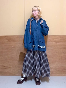 「アイテム（チョーカー）」を使った、Miyaさん（レディース・152cm・30代）の秋コーディネート