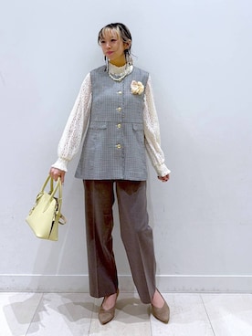 「GLOBAL WORK（グローバルワーク）のアイテム（その他アウター）」を使った、Miyaさん（レディース・152cm）の冬コーディネート