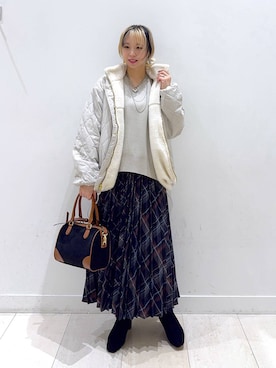 「アイテム（スウェット）」を使った、Miyaさん（レディース・152cm・30代）の秋コーディネート