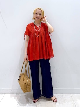 「アイテム（シャツ/ブラウス）」を使った、Miyaさん（レディース・152cm・30代）の夏コーディネート