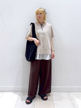 「アイテム（タンクトップ）」を使った、Miyaさん（レディース・152cm・30代）の夏コーディネート