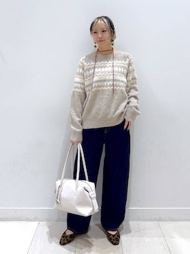 「アイテム（チョーカー）」を使った、Miyaさん（レディース・152cm・30代）の冬コーディネート