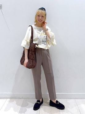 「アイテム（シューズ）」を使った、Miyaさん（レディース・152cm・30代）の秋コーディネート