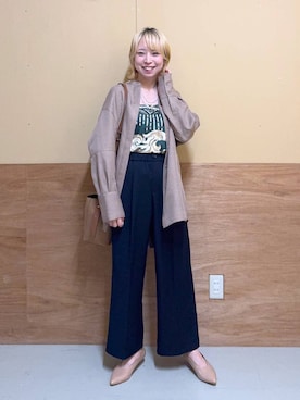 「アイテム（バンダナ/スカーフ）」を使った、Miyaさん（レディース・152cm・30代）の秋コーディネート
