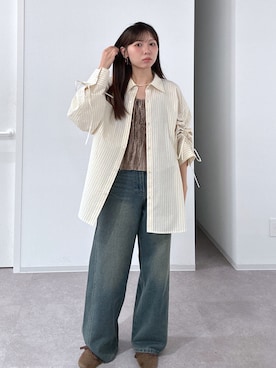 「アイテム（その他トップス）」を使った、yuzu108009さん（レディース・155cm）の秋コーディネート