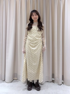 「FREE'S MART（フリーズマート）のアイテム（ワンピース/ドレス）」を使った、yoppy_18さん（レディース・155cm）の春コーディネート